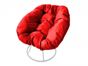 Кресло Пончик без ротанга красная подушка в Кизеле - kizel.magazinmebel.ru | фото
