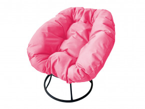 Кресло Пончик без ротанга розовая подушка в Кизеле - kizel.magazinmebel.ru | фото