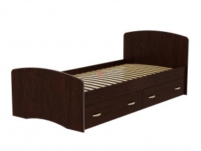 Кровать-6 одинарная с 2-мя ящиками 900*2000 венге в Кизеле - kizel.magazinmebel.ru | фото