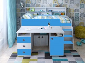 Кровать чердак Малыш-5 винтерберг-голубой в Кизеле - kizel.magazinmebel.ru | фото