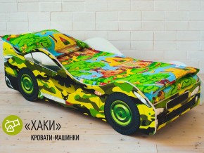 Кровать детская машина Хаки в Кизеле - kizel.magazinmebel.ru | фото