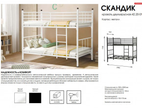 Кровать двухъярусная Скандик 42.20-01 в Кизеле - kizel.magazinmebel.ru | фото - изображение 2