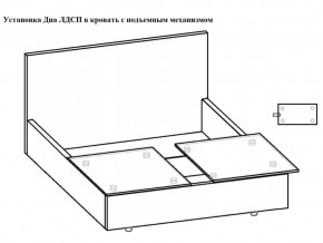 Кровать Флоренция норма 120 с механизмом подъема и дном ЛДСП в Кизеле - kizel.magazinmebel.ru | фото - изображение 3