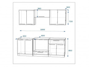 Кухонный гарнитур 7а Грецкий орех 1800 в Кизеле - kizel.magazinmebel.ru | фото - изображение 2