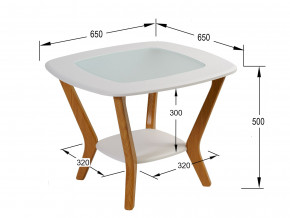 Стол журнальный Мельбурн Белый в Кизеле - kizel.magazinmebel.ru | фото - изображение 2